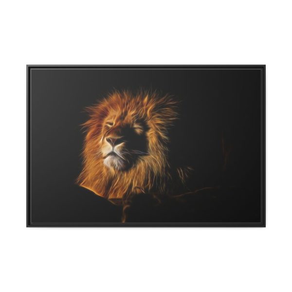 88289-101.jpg Wild Lion Framed Canvas