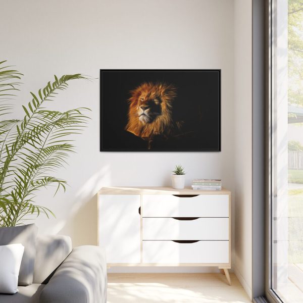 88289-103.jpg Wild Lion Framed Canvas