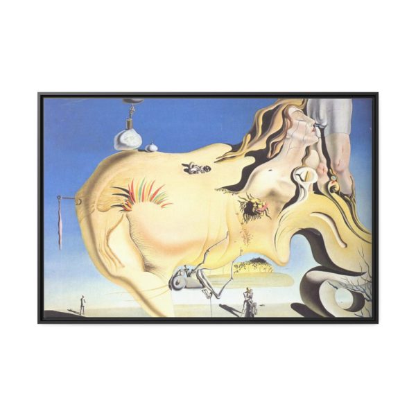 The Big Masturbator by Salvador Dali Framed Canvas