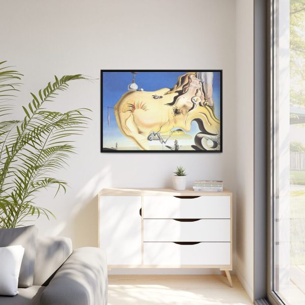 The Big Masturbator by Salvador Dali Framed Canvas