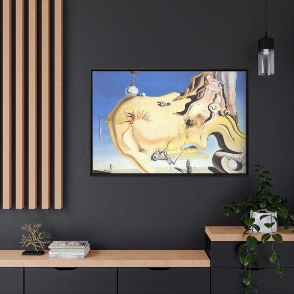 The Big Masturbator by Salvador Dali Framed Canvas