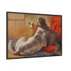 A Hound and a Bearded Collie by John Frederick Herring Framed Canvas
