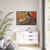 A Hound and a Bearded Collie by John Frederick Herring Framed Canvas