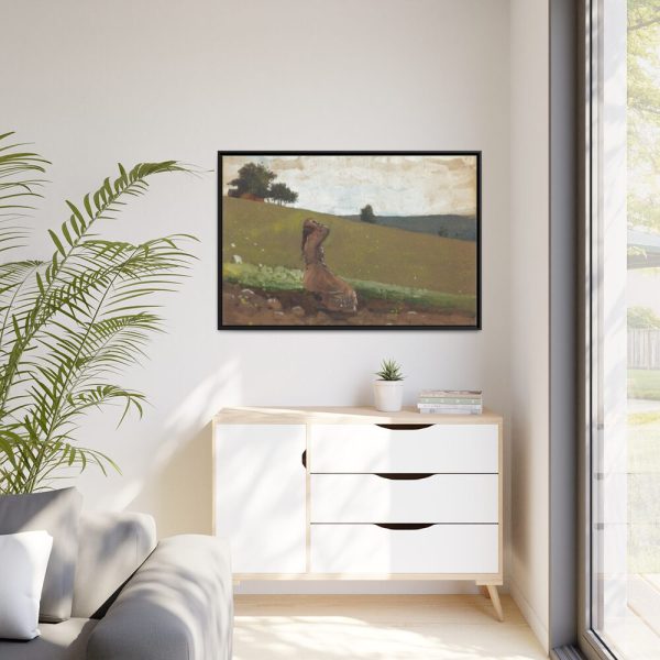 The Green Hill by Winslow Homer Framed Canvas
