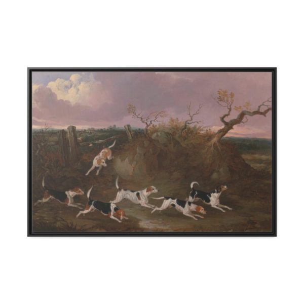 88289-131.jpg Beagles in Full Cry Framed Canvas