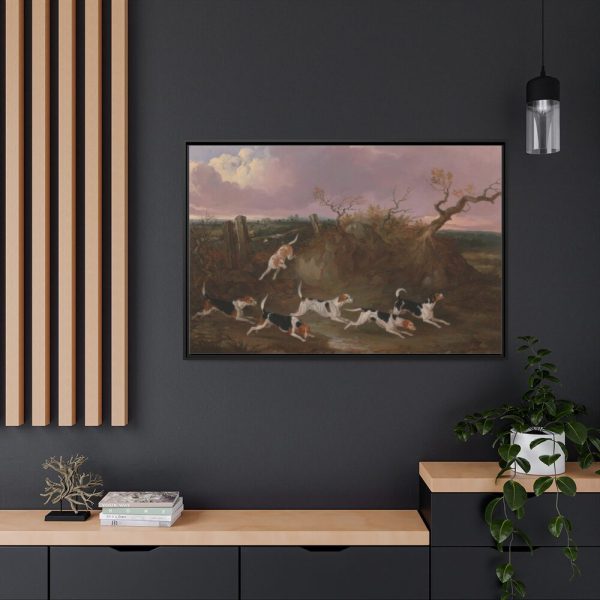 88289-134.jpg Beagles in Full Cry Framed Canvas