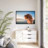 88289-188.jpg Brown Puppy on the Beach Framed Canvas