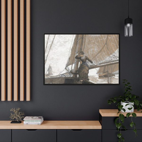Yachting Girl by Winslow Homer Framed Canvas