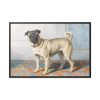Portrait of Edwin Vom Rath’s Pug by Conradijn Cunaeus Framed Canvas