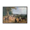 Nine Greyhounds in a Landscape by Jacques–Laurent Agasse Framed Canvas
