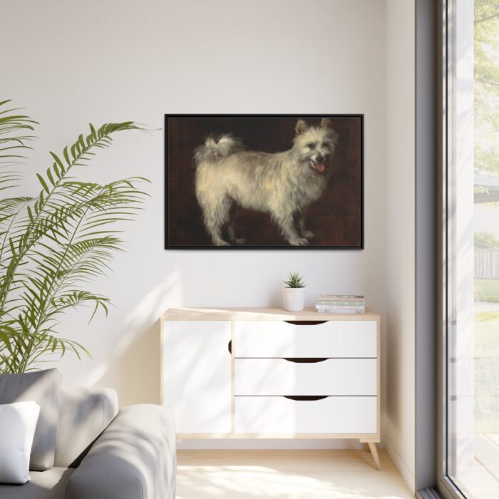 Spitz Dog by Thomas Gainsborough Framed Canvas - Image 4