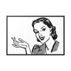 88289-216.jpg Beautiful Women in Line Art Framed Canvas