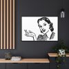 88289-219.jpg Beautiful Women in Line Art Framed Canvas