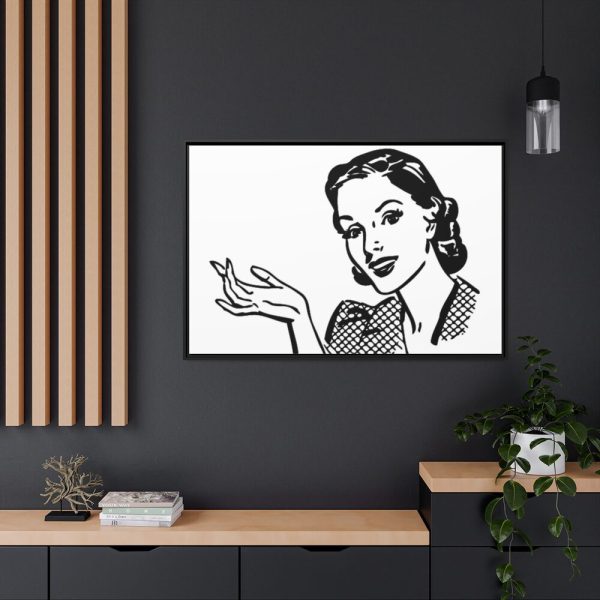 88289-219.jpg Beautiful Women in Line Art Framed Canvas