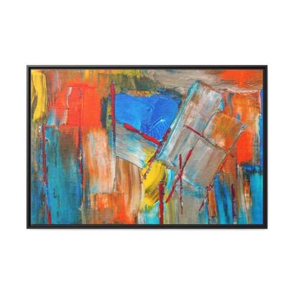 88289-246.jpg Colorful Abstract Painting Framed Canvas
