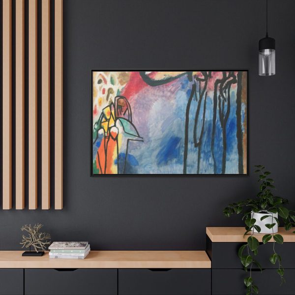 88289-254.jpg Improvisation 19 by Wassily Kandinsky Framed Canvas