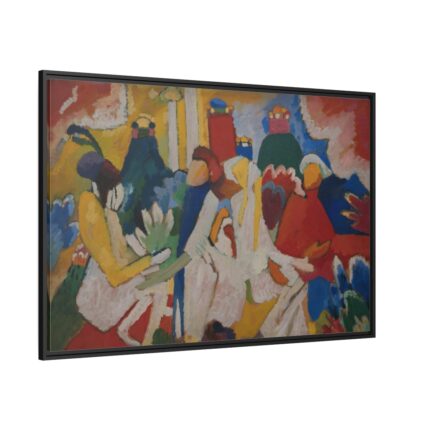 Oriental by Wassily Kandinsky Framed Canvas