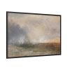 88289-265.jpg Stormy Sea Breaking on a Shore Framed Canvas