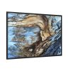 88289-270.jpg Abstract Texture in Light Brown and Blue Framed Canvas