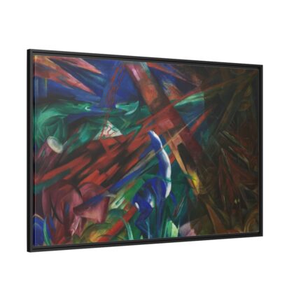 Animal Fates by Franz Marc Framed Canvas