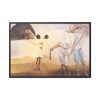 Enchanted Beach with Three Fluid Graces by Salvador Dali Framed Canvas