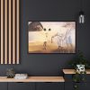 Enchanted Beach with Three Fluid Graces by Salvador Dali Framed Canvas