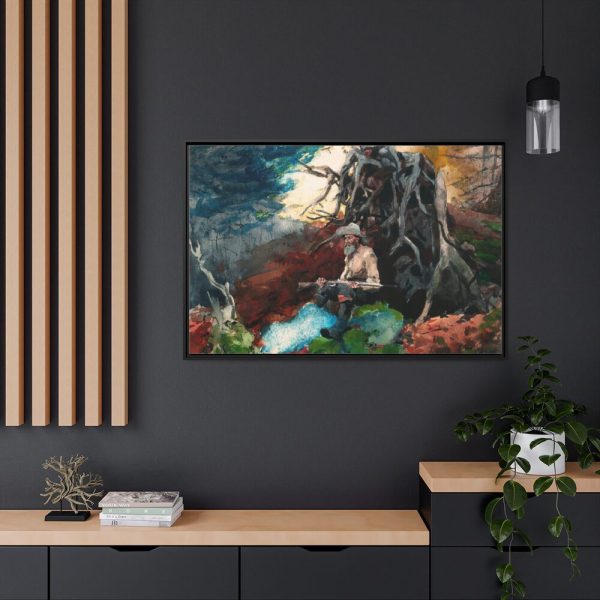 88289-29.jpg Campfire, Adirondacks by Winslow Homer Framed Canvas
