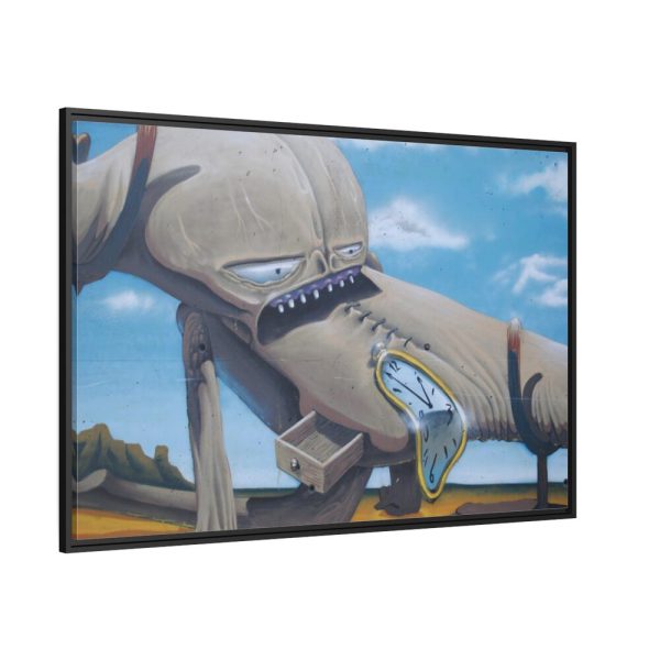 Graffiti Street by Salvador Dali Framed Canvas
