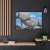 Graffiti Street by Salvador Dali Framed Canvas