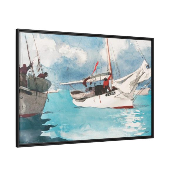 88289-30.jpg Fishing Boats, Key West by Winslow Homer Framed Canvas