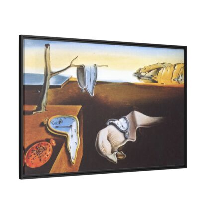 Persistence of Memory by Salvador Dali Framed Canvas