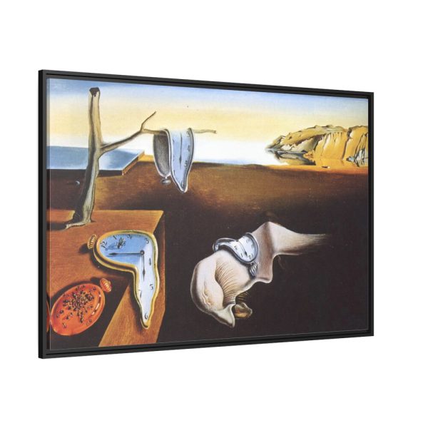 Persistence of Memory by Salvador Dali Framed Canvas