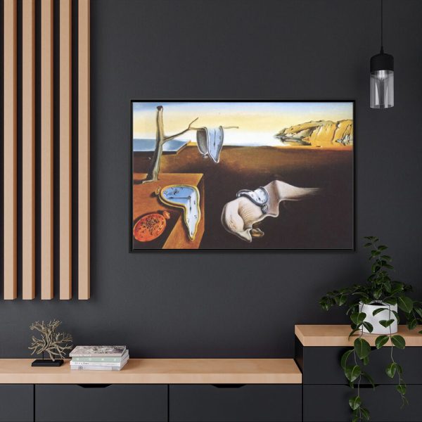 Persistence of Memory by Salvador Dali Framed Canvas