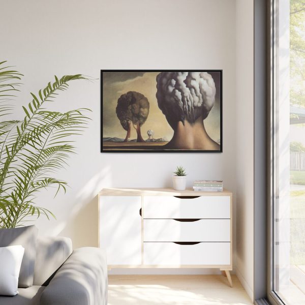 88289-308.jpg The Three Sphinxes of Bikini by Salvador Dali Framed Canvas