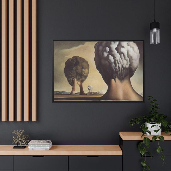 88289-309.jpg The Three Sphinxes of Bikini by Salvador Dali Framed Canvas