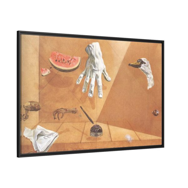 Feather Equilibrium by Salvador Dali Framed Canvas
