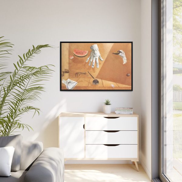 Feather Equilibrium by Salvador Dali Framed Canvas