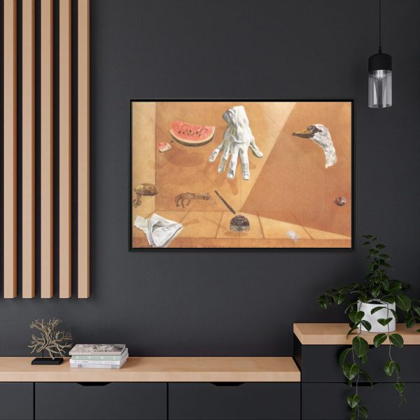 Feather Equilibrium by Salvador Dali Framed Canvas