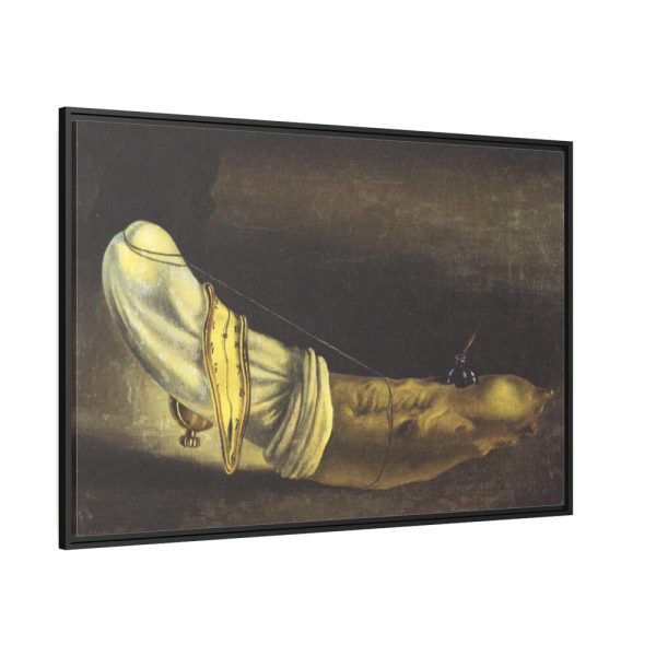 Anthropomorphic bread by Salvador Dali Framed Canvas