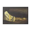 Anthropomorphic bread by Salvador Dali Framed Canvas