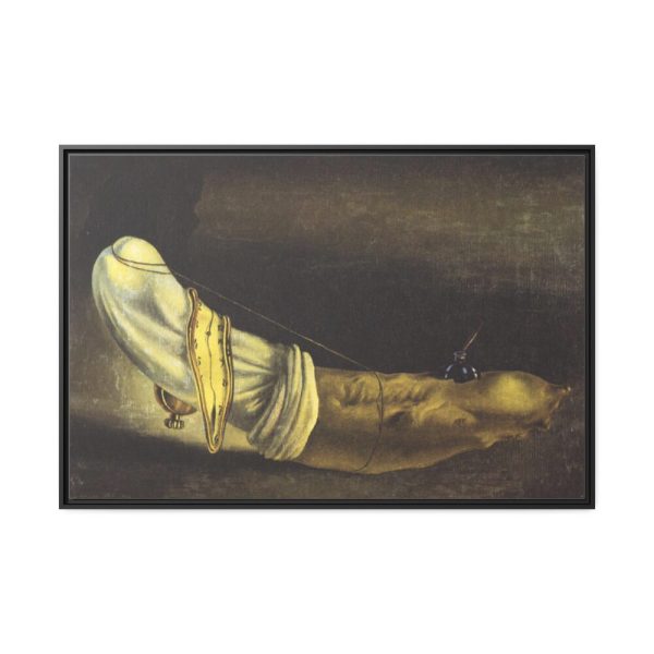 Anthropomorphic bread by Salvador Dali Framed Canvas