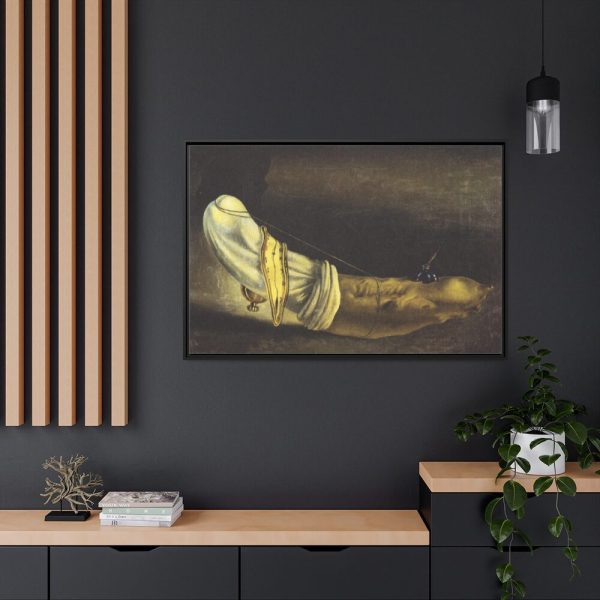 Anthropomorphic bread by Salvador Dali Framed Canvas