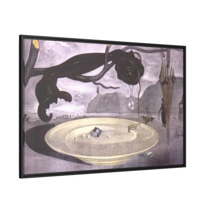 The Enigma of Hitler by Salvador Dali Framed Canvas