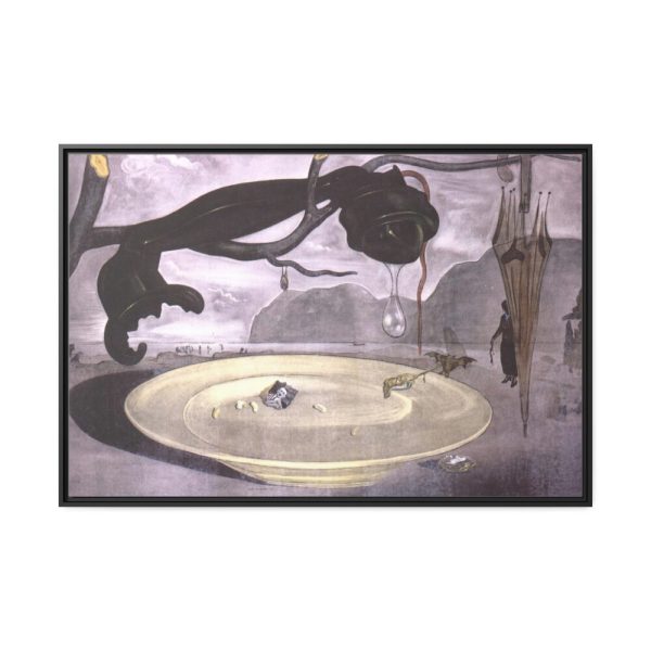 The Enigma of Hitler by Salvador Dali Framed Canvas