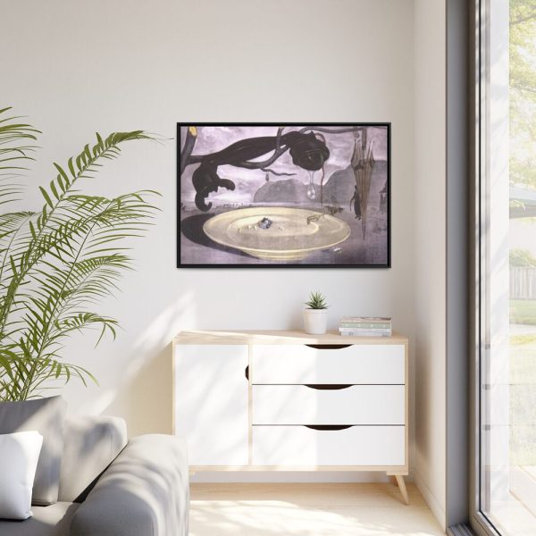 The Enigma of Hitler by Salvador Dali Framed Canvas