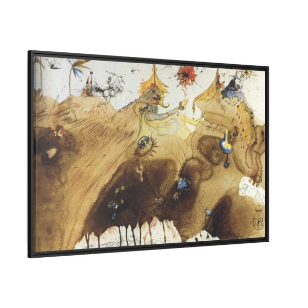 88289-370.jpg The Mountains of Cape Creus on the March by Salvador Dali Framed Canvas