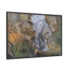 Bed and Two Bedside Tables Ferociously Attacking a Cello by Salvador Dali Framed Canvas