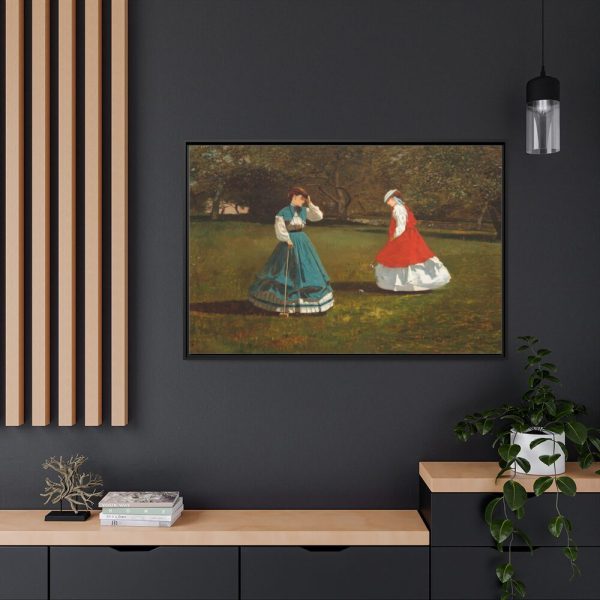 88289-4.jpg A Game of Croquet by Winslow Homer Framed Canvas