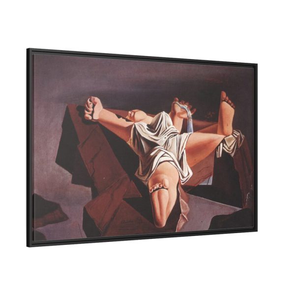 88289-400.jpg Figure on the Rocks by Salvador Dali Framed Canvas