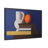 Arrangement with White Jug, Orange and Book by Vilhelm Lundstrøm Framed Canvas
